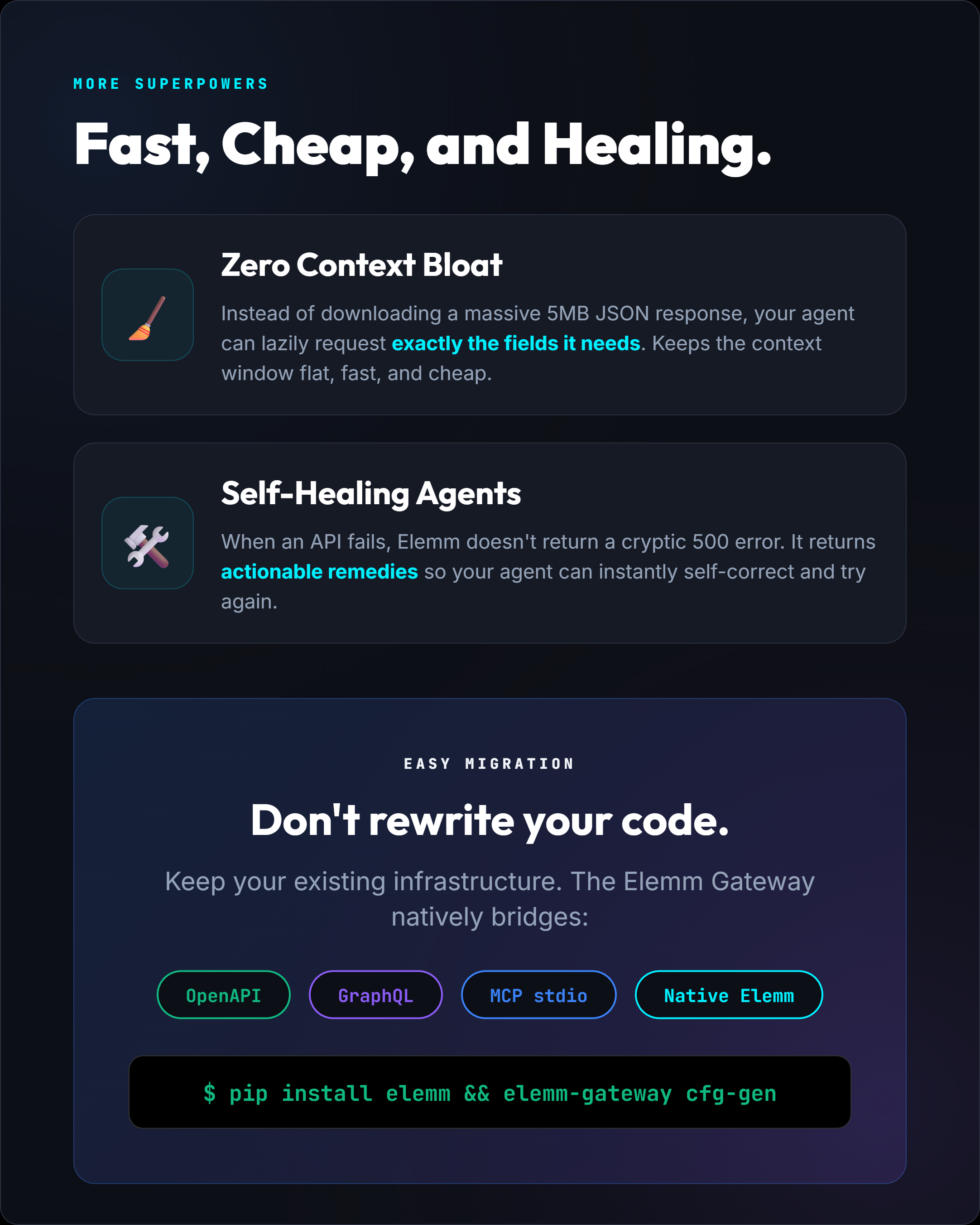 More Features of Elemm