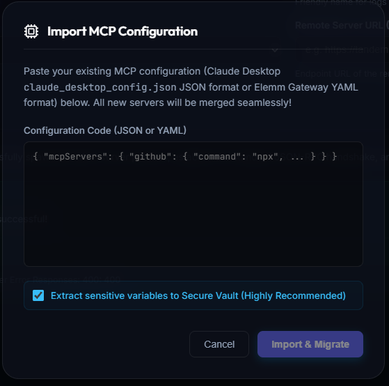 MCP Importer