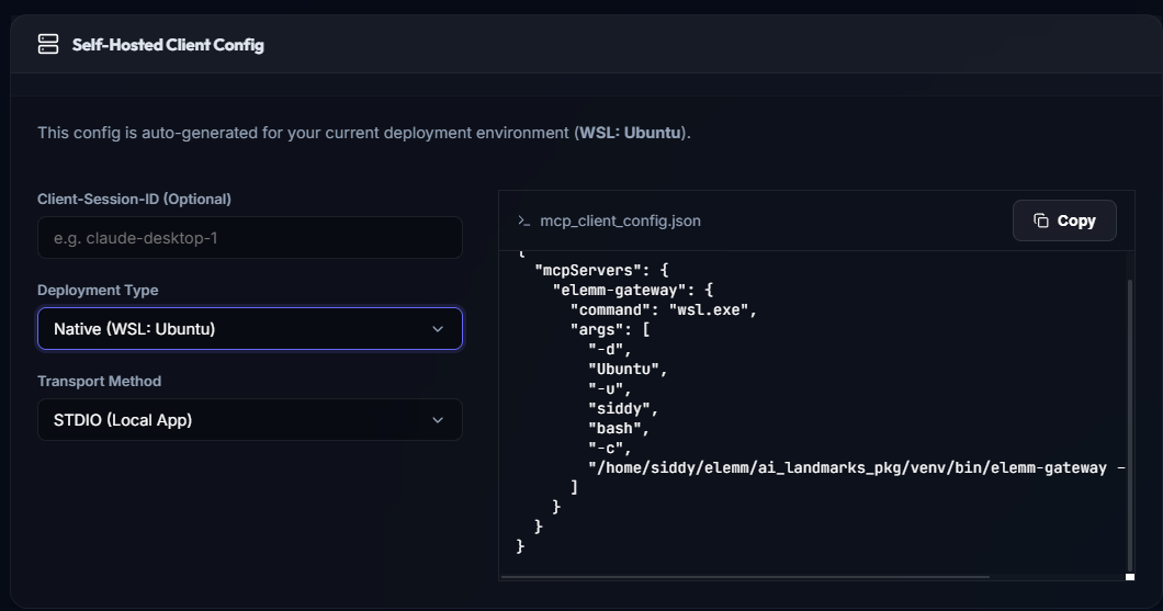 Self-Hosted Client Config Generator