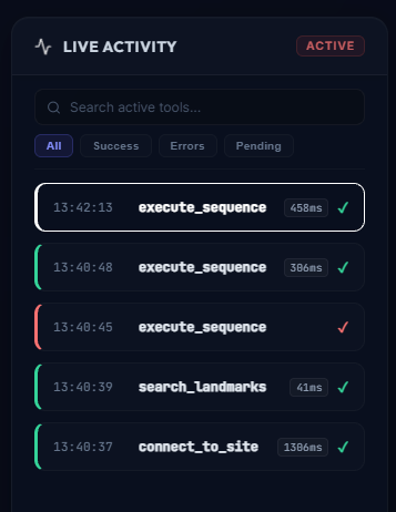 Live Activity Panel